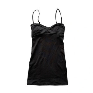 Free‎ People Intimately Slip Fitted Back Cut Out Dress Black Size M
